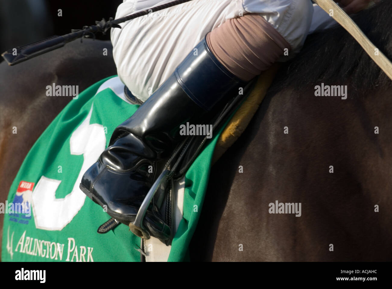Jockey's Boot & Stirrup Stock Photo Alamy