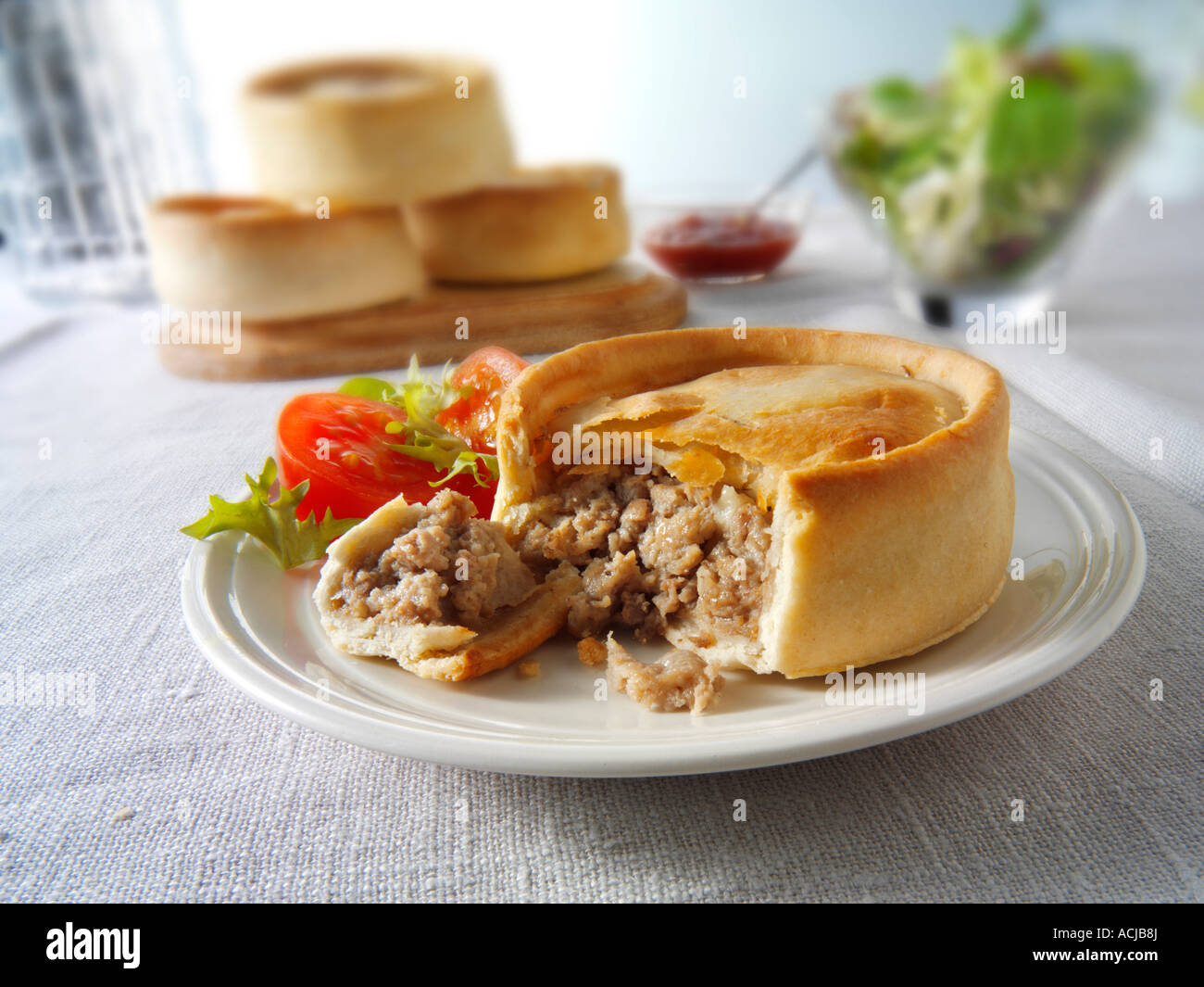 Scotch Pies Stock Photo Alamy
