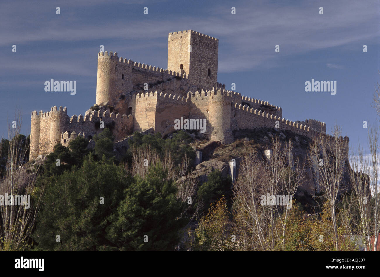 Almansa Castle Alamansa Albacete Spain Europe Stock Photo