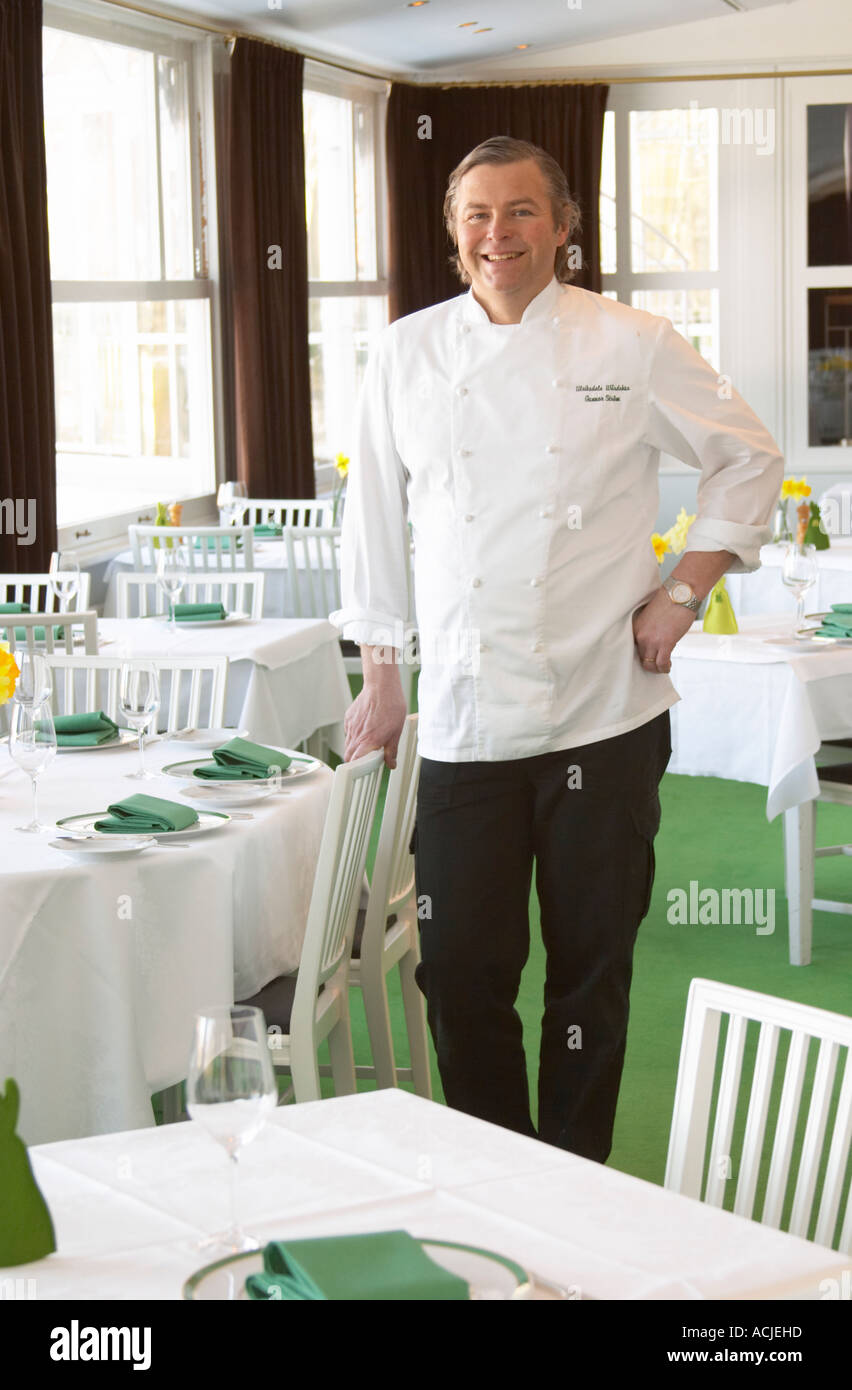The owner and chef of the Ulriksdals Wärdshus restaurant Gunnar Ström