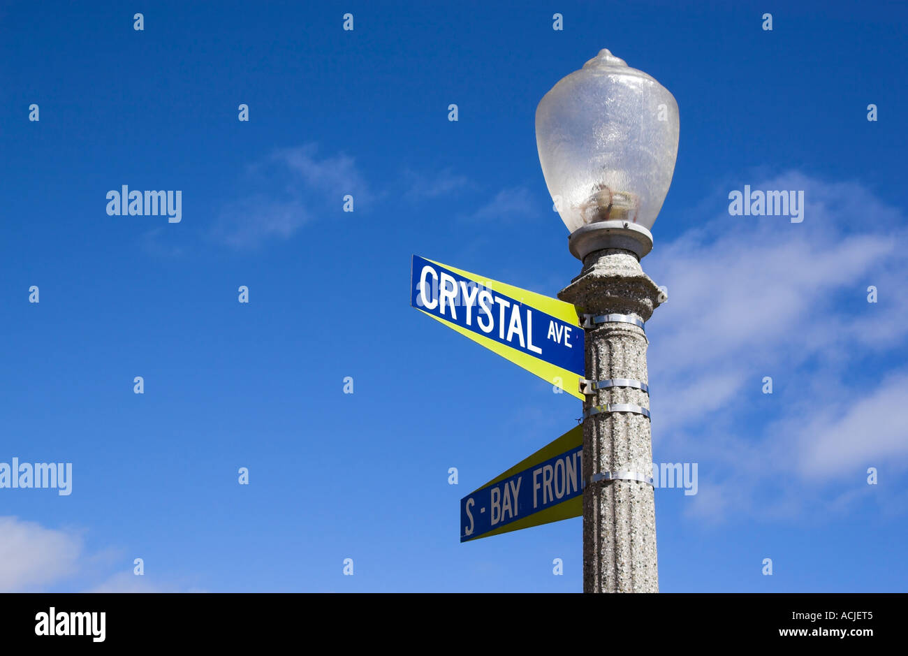 Street sign post on Balboa Island, Newport Beach, California, USA Stock  Photo - Alamy