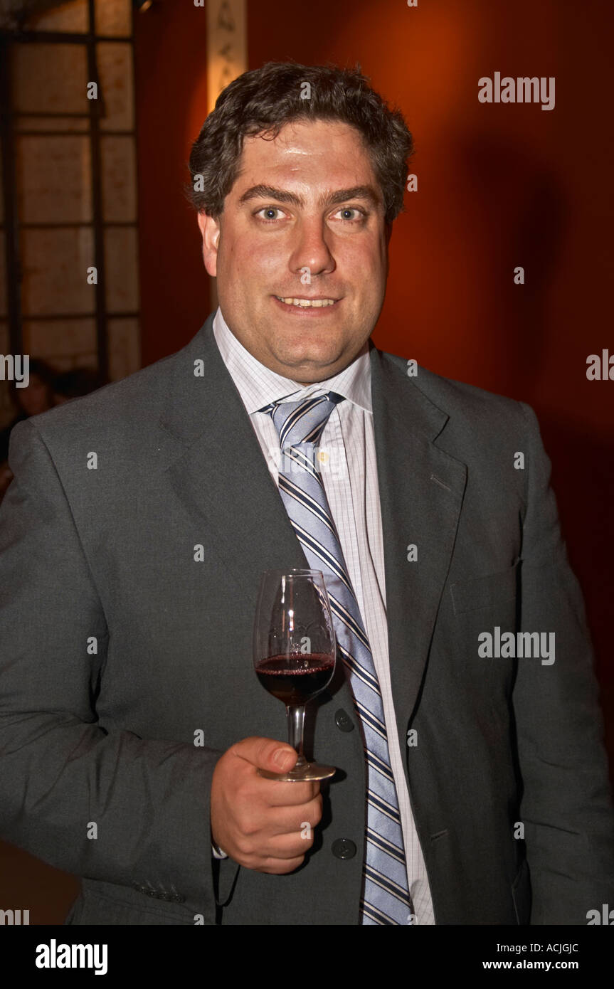 Andres Terra, of Los Cerros de San Juan Winery in Colonia, Montevideo, Uruguay, South America Uruguay wine production institute Stock Photo