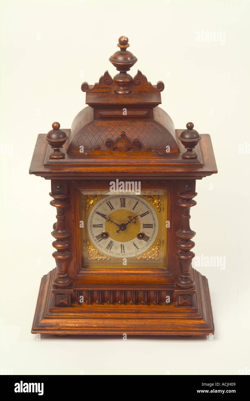 Antique chiming clock circa 1865 Stock Photo Alamy