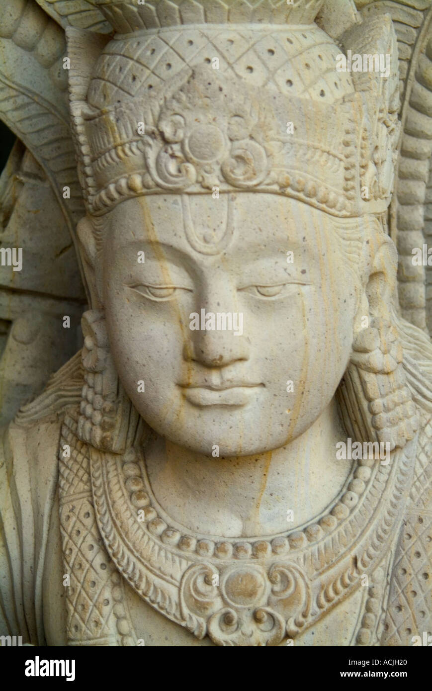 Carved stone Buddha Stock Photo