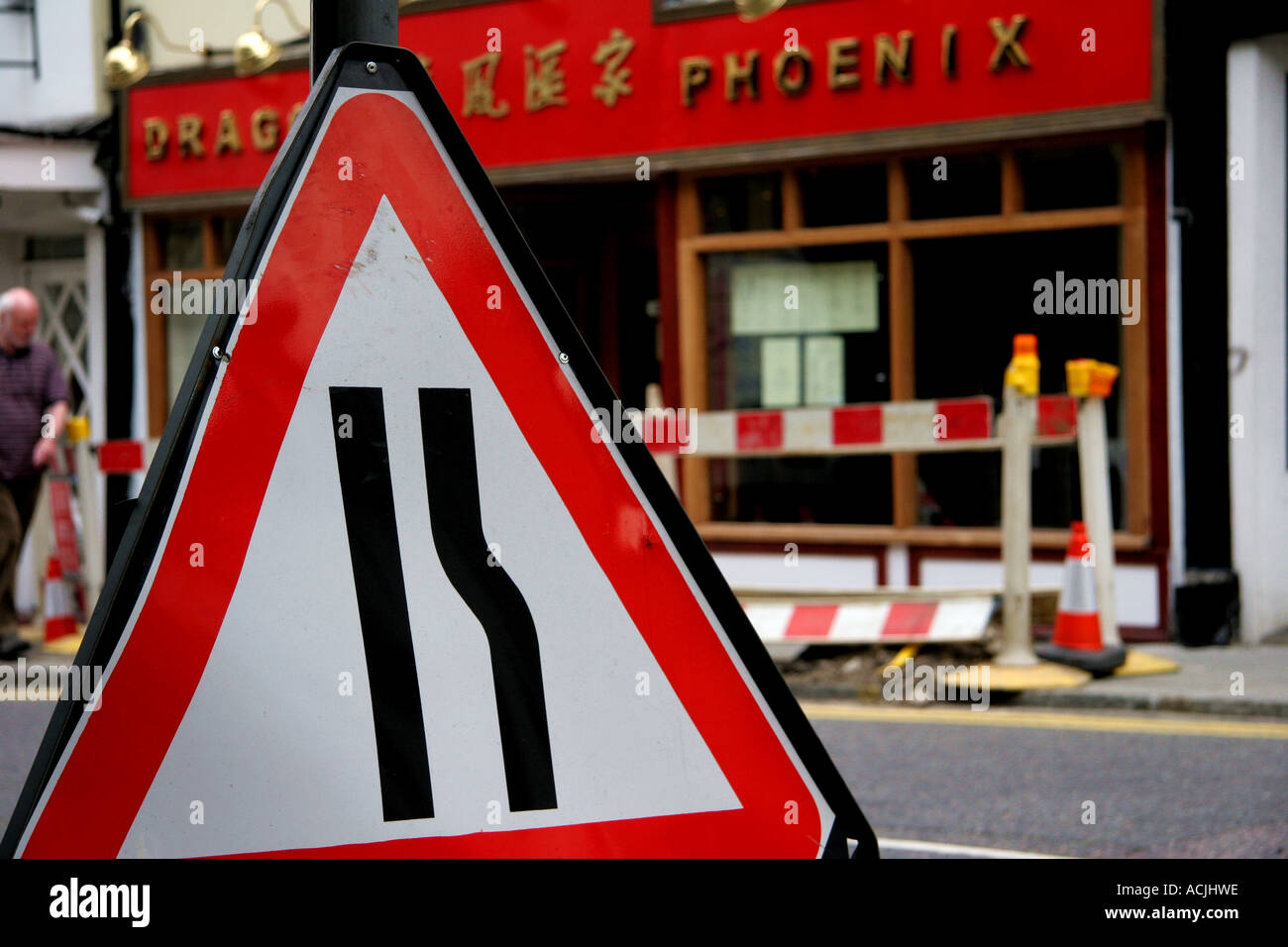 red traffic sign Stock Photo