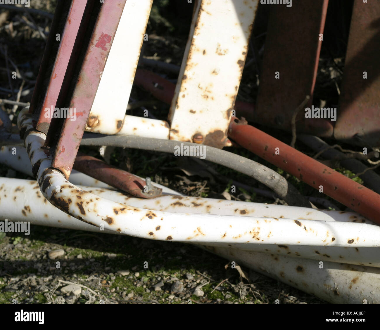 An old rusted swing abstract Stock Photo - Alamy