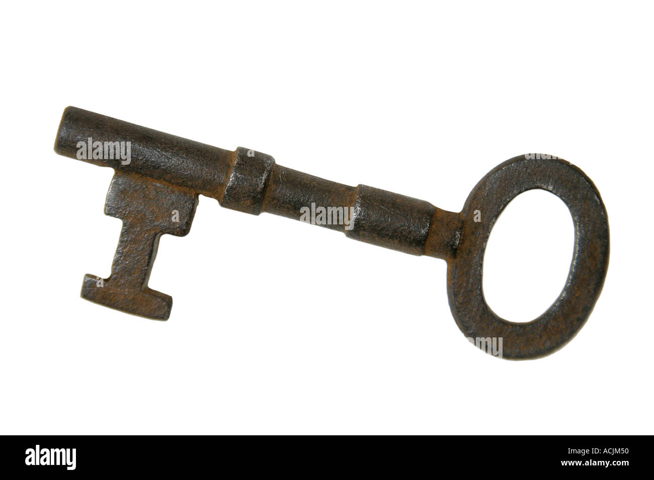 Isolated skeleton key on white Stock Photo - Alamy