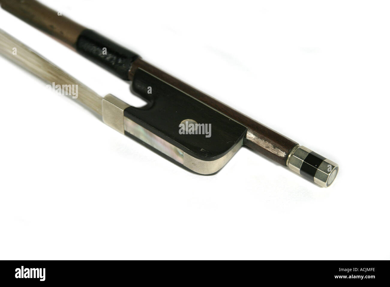 The frog of a cello bow Stock Photo - Alamy