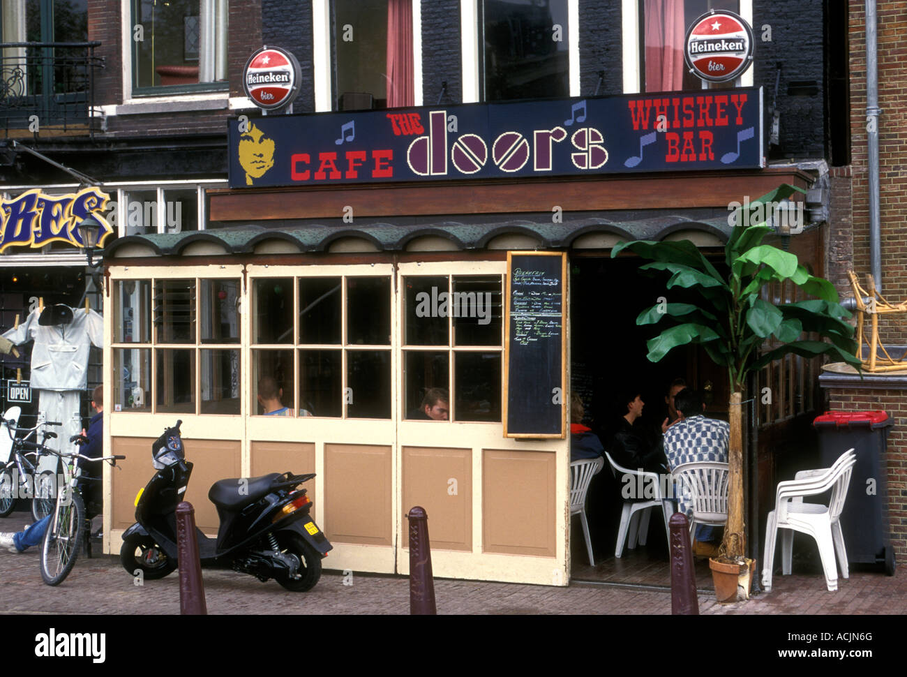 The Doors cafe whiskey bar, The Doors cafe, whiskey bar, Singelgracht,  Amsterdam, Holland, Netherlands, Europe Stock Photo - Alamy