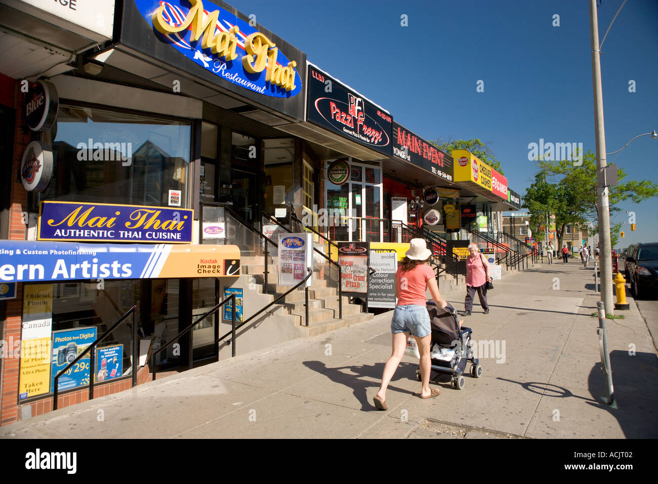 Yonge and Eglington area of Toronto Stock Photo Alamy