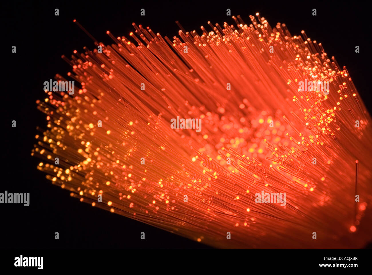 Fibre optic light Stock Photo Alamy