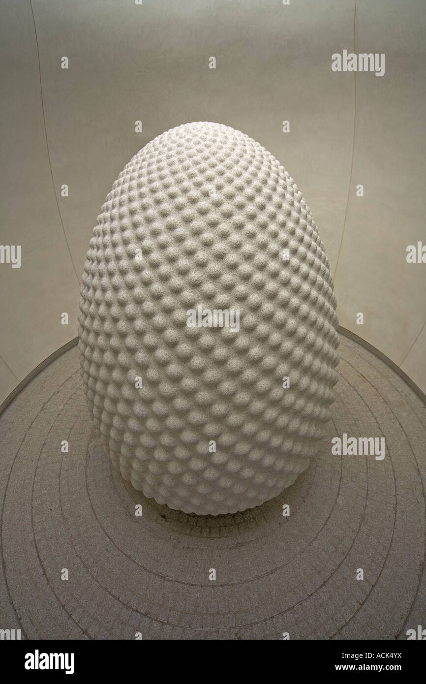 Eden Project St Austel Cornwall England The Seed Sculpture by Peter