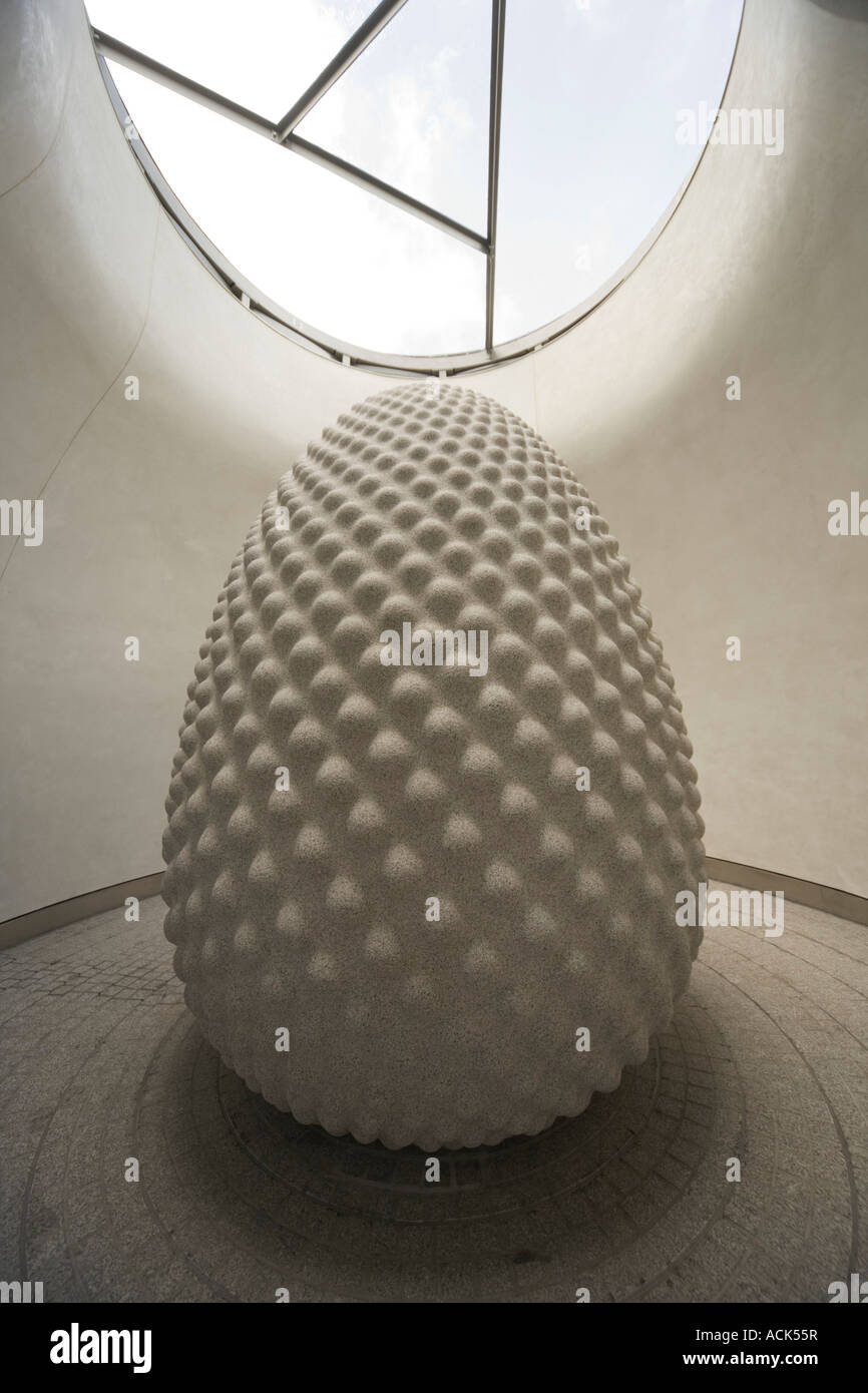 Eden Project St Austel Cornwall England The Seed Sculpture by Peter