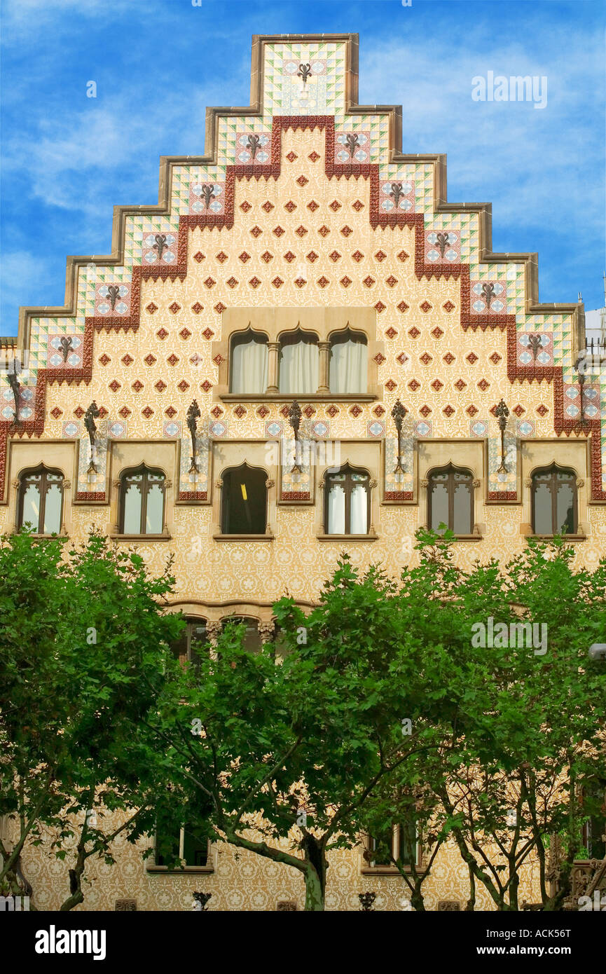 Amatller house - Paseo de Gracia - Barcelona - Spain Stock Photo