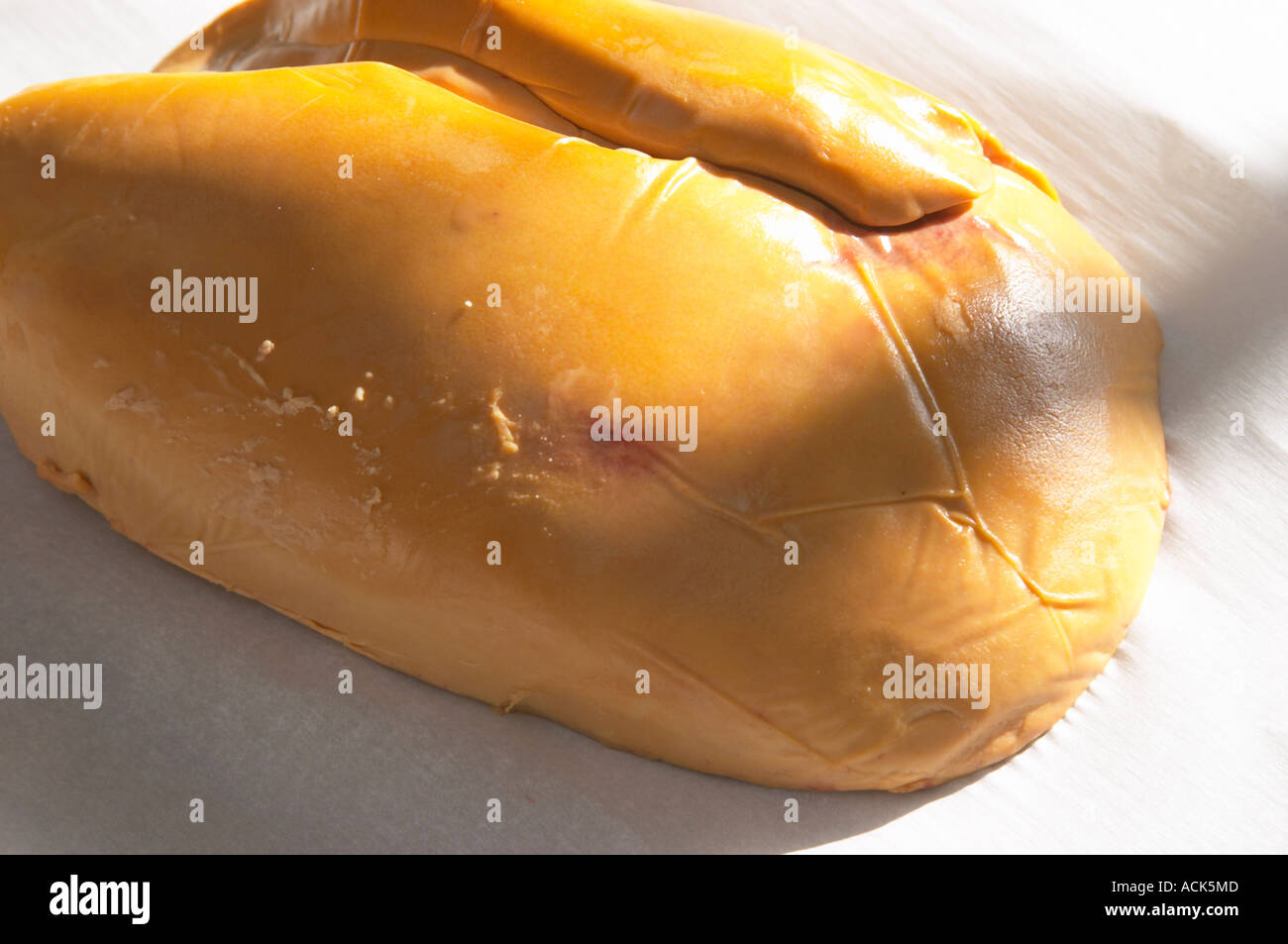How to make foie gras duck's liver (series of images): Close up of the ...