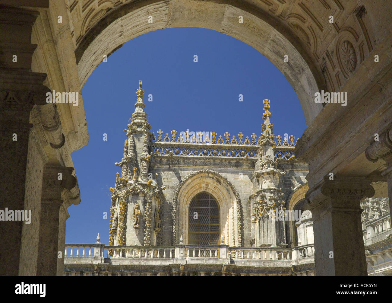 Portugal , Ribatejo, Tomar, Convento do Cristo Stock Photo