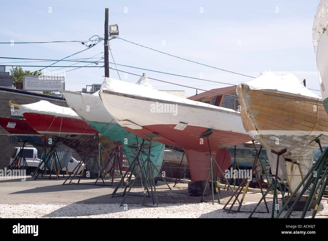 Small boats in Newport Rhode Island Stock Photo Alamy