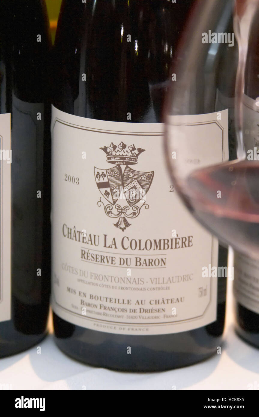 Chateau la Colombiere, Reserve du Baron, Baron Francois de Driesen