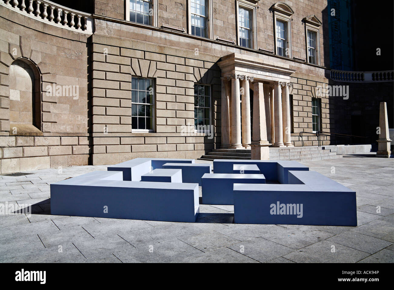 Sculpture outside the Modern Art Gallery Dublin Stock Photo Alamy