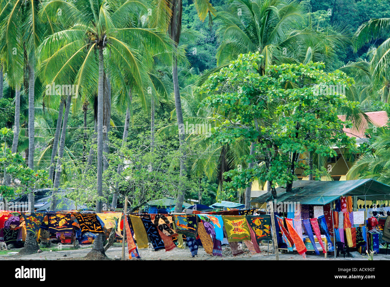 Sarong Market near entrance to Manuel Antonio National Park, Quepos