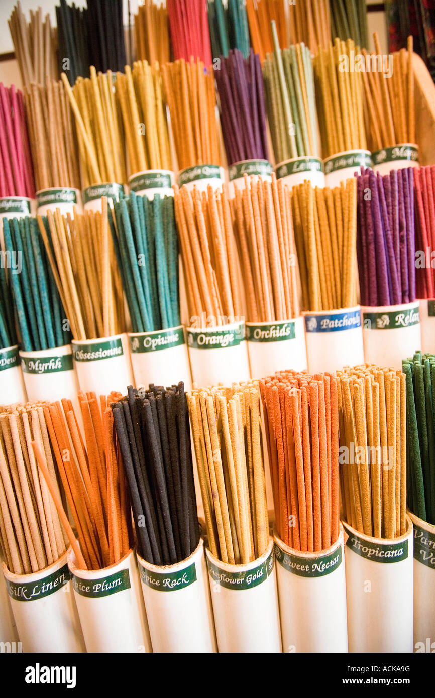 Incense Sticks on Display Stock Photo Alamy