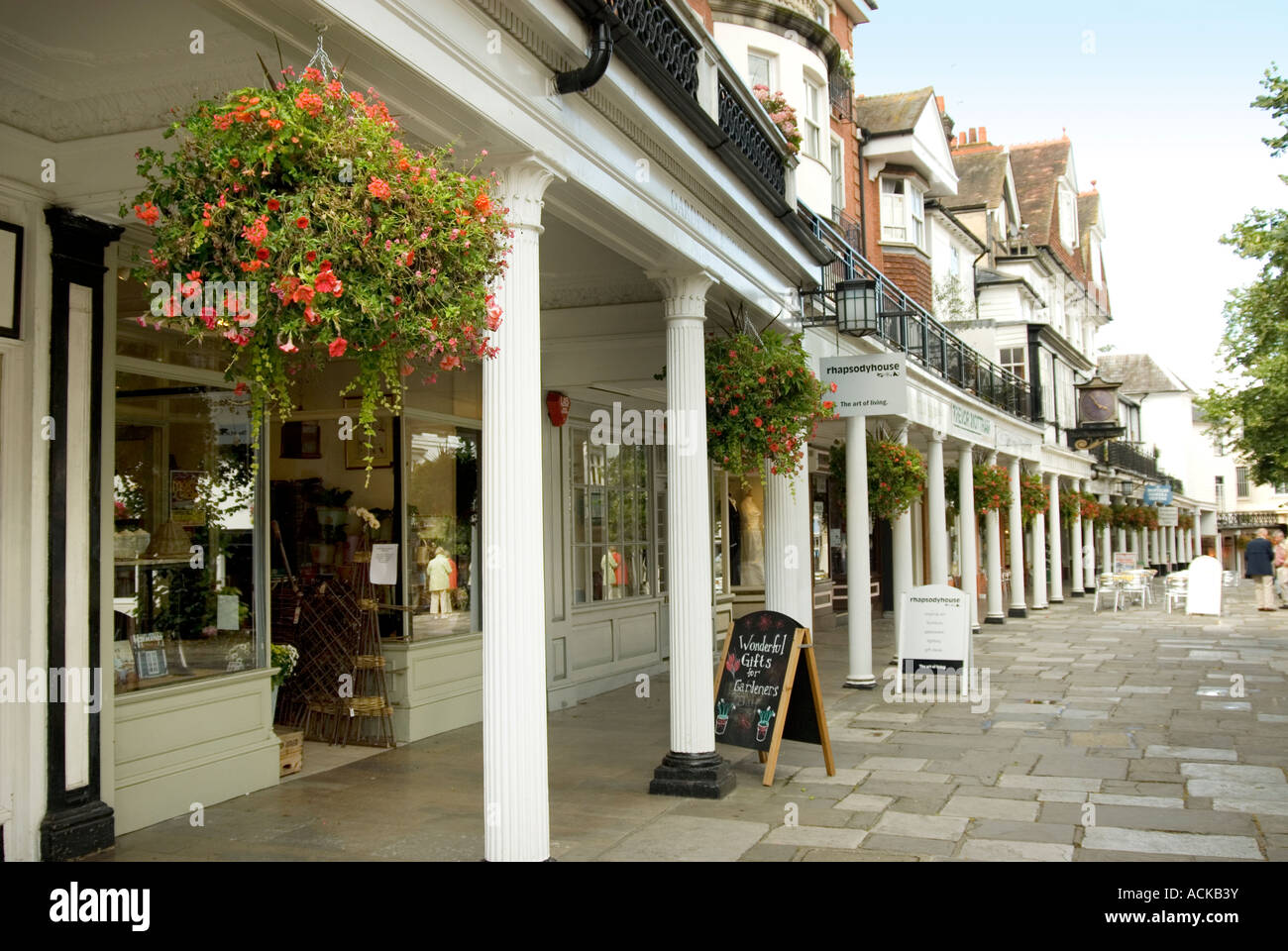 the Pantiles Royal Tunbridge Wells Kent UK Stock Photo Alamy