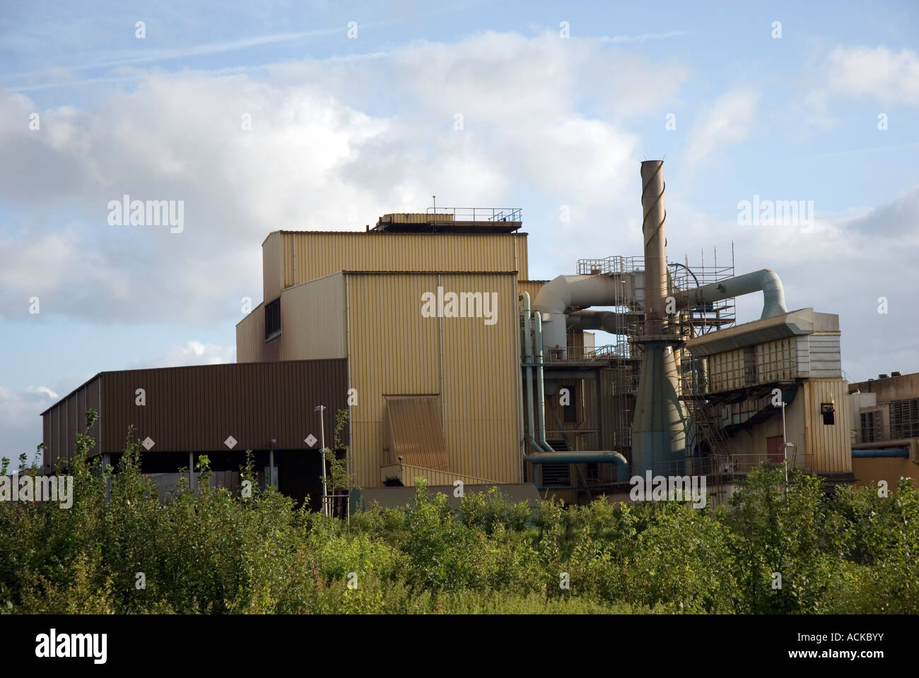 Factory on Ypres industrial estate Stock Photo