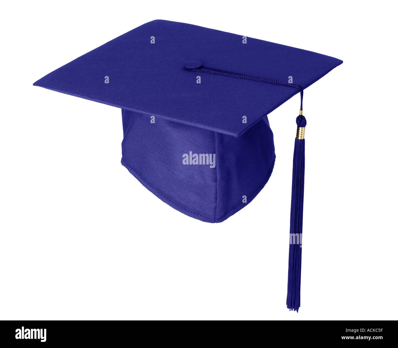Blue Graduation cap Stock Photo