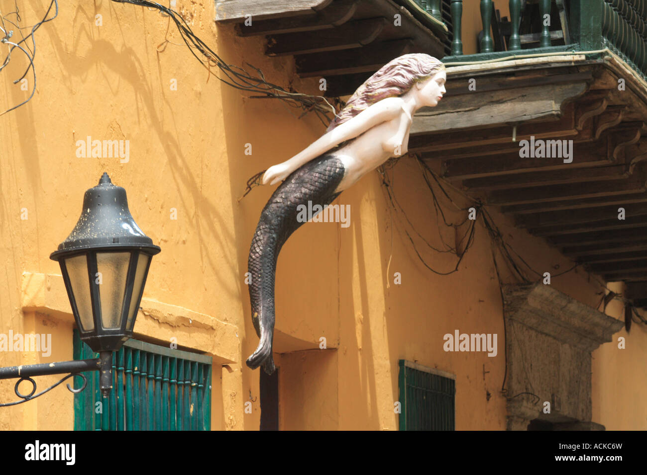mermaid, Cartagena de Indias, Bolivar, Colombia, South America Stock Photo