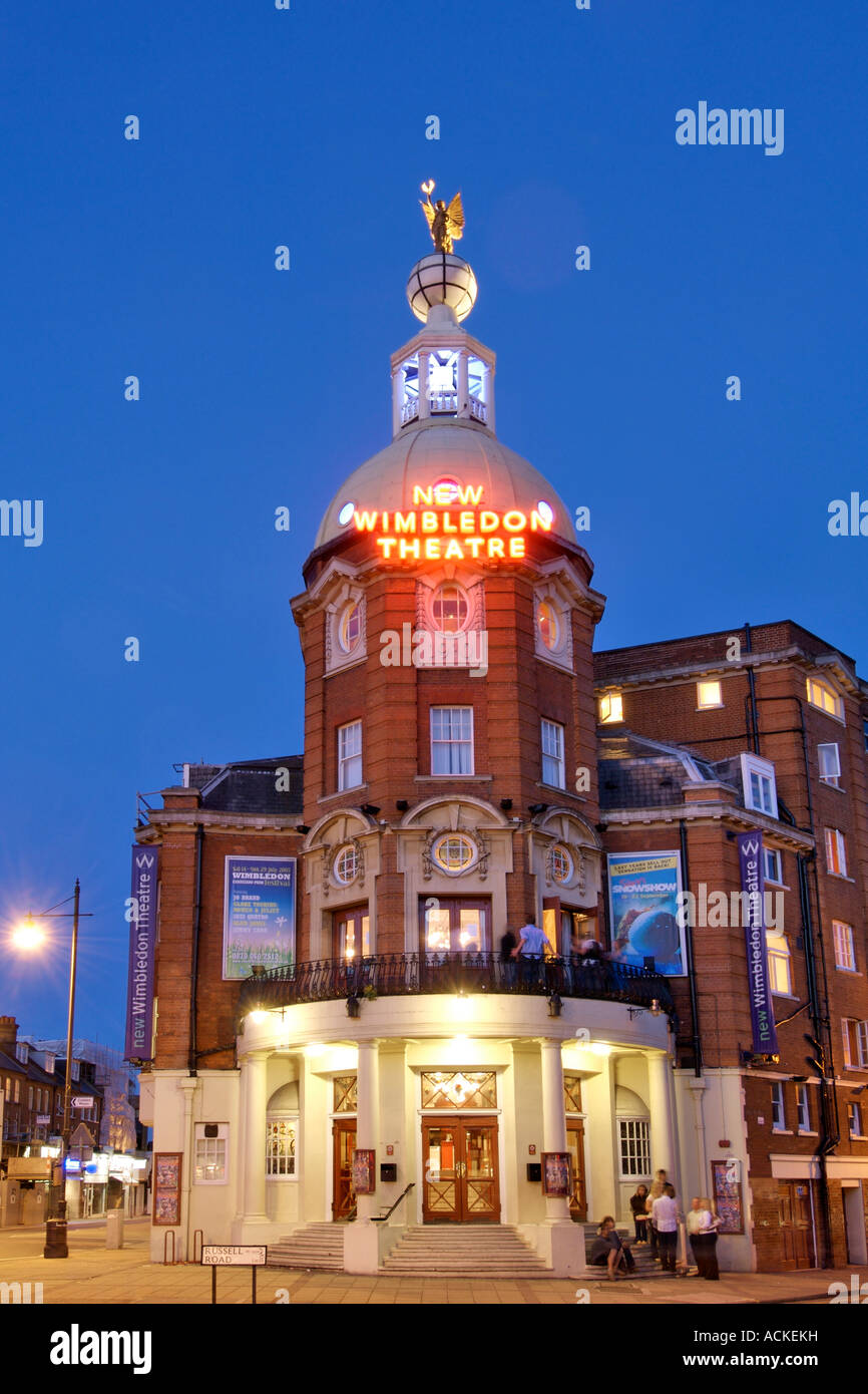 The New Wimbledon Theatre on the Broadway in Wimbledon London Stock