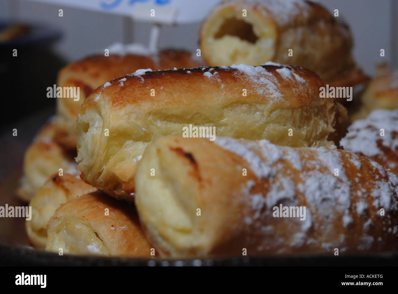 Sweet cheese pastry Stock Photo
