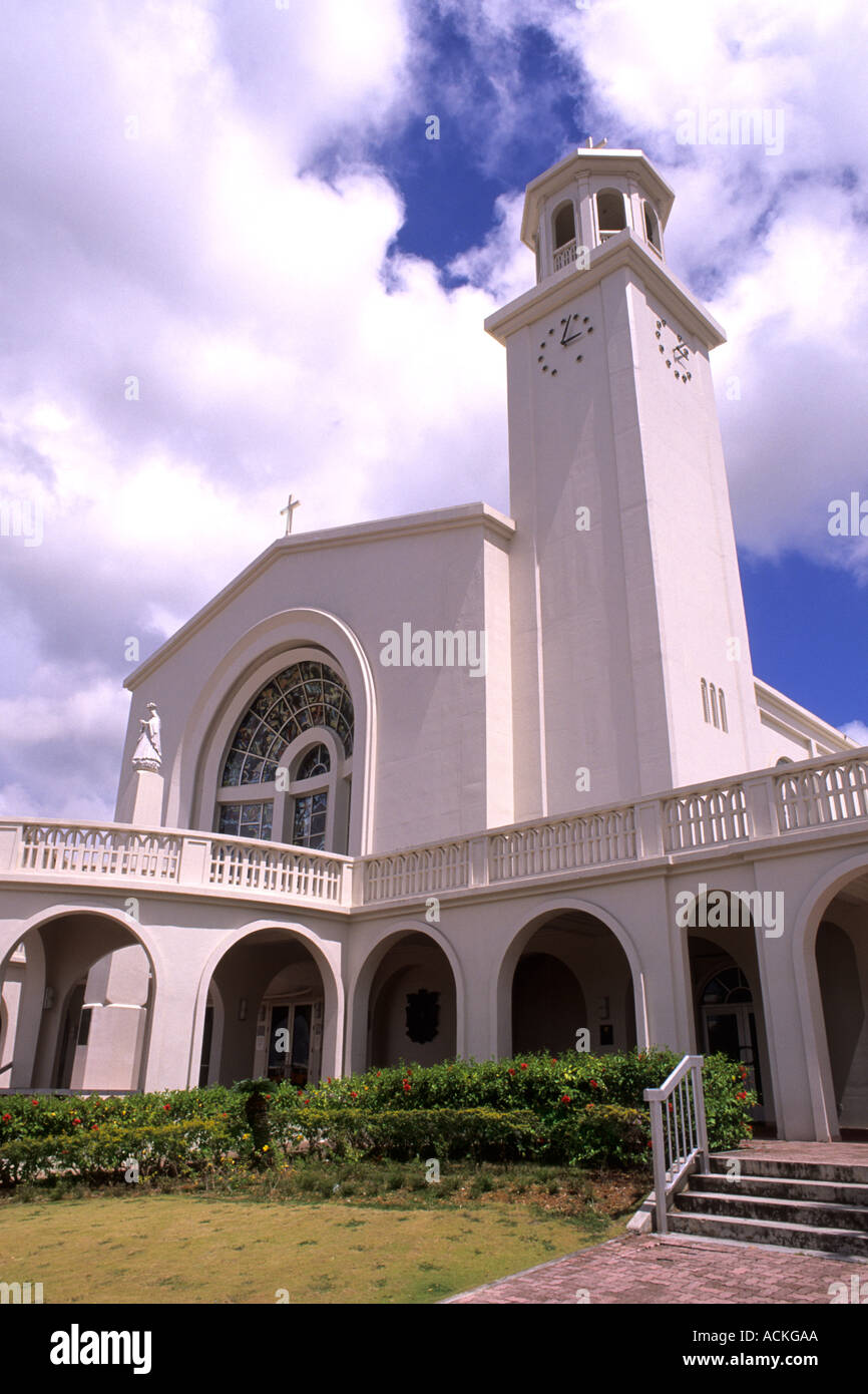 Cathedral of Dulce Maria in Hagatna City Guam USA Stock Photo
