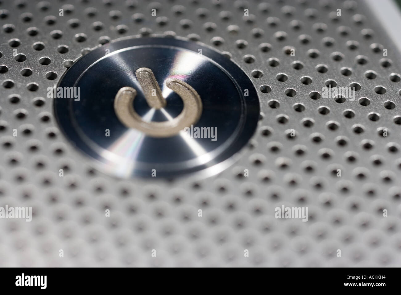 Power button on laptop computer Stock Photo - Alamy
