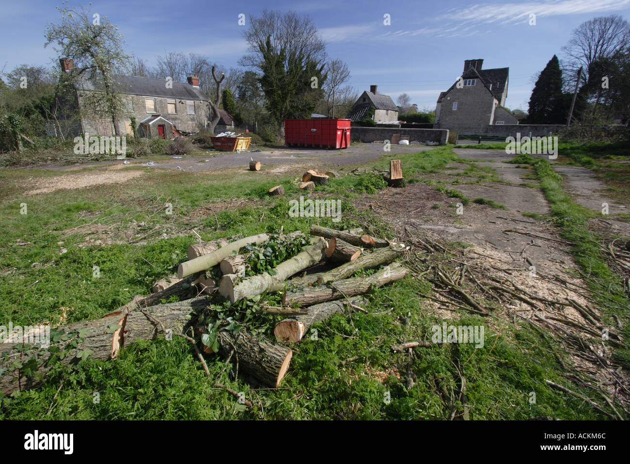 Farmhouse renovation in Swindon Wiltshire Stock Photo - Alamy