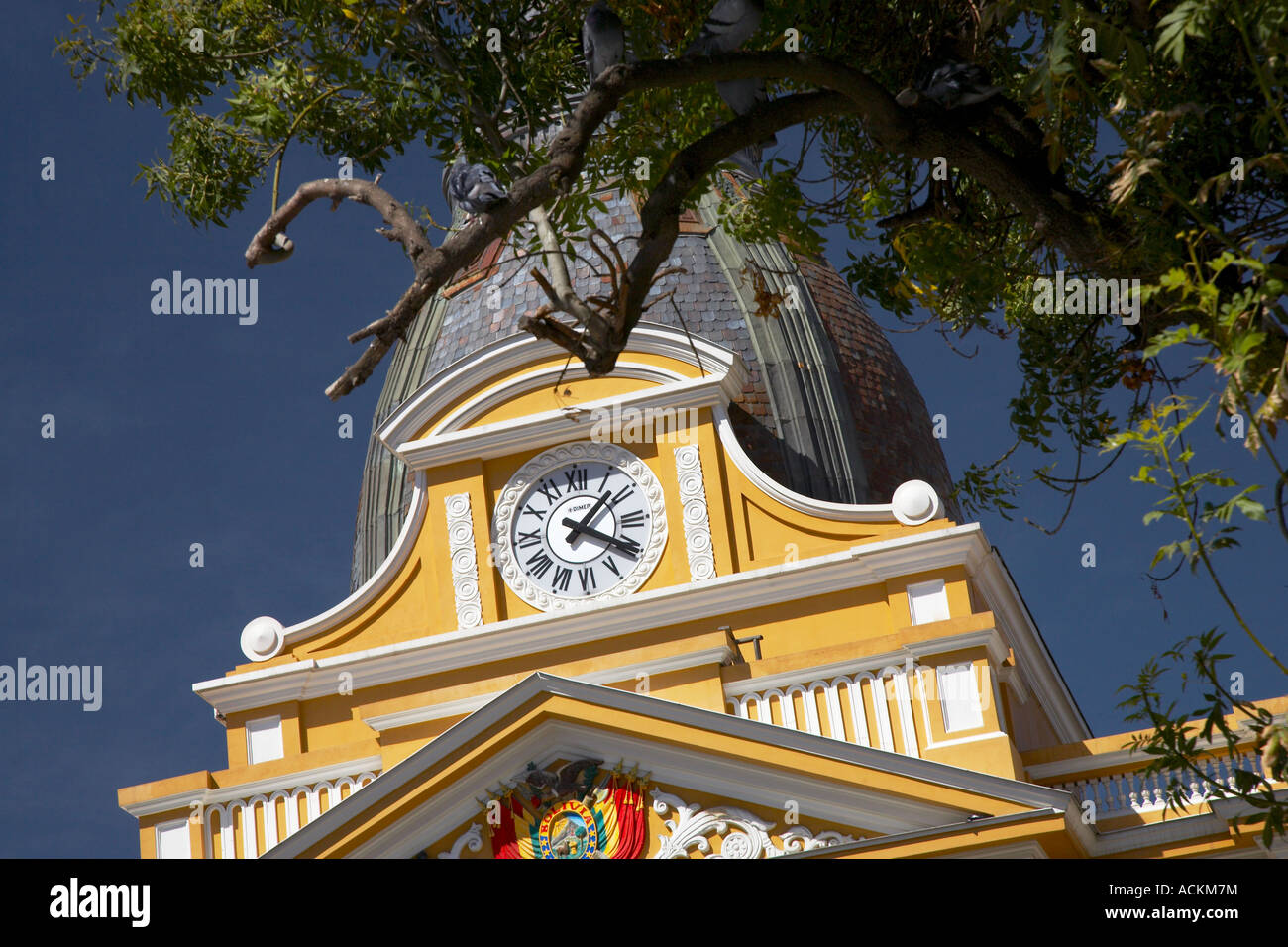 congress building, Plaza Murillo, La Paz Stock Photo Alamy