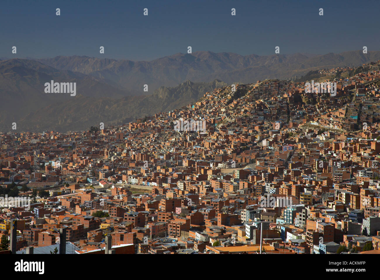 Looking down over la paz bolivia hi-res stock photography and images ...