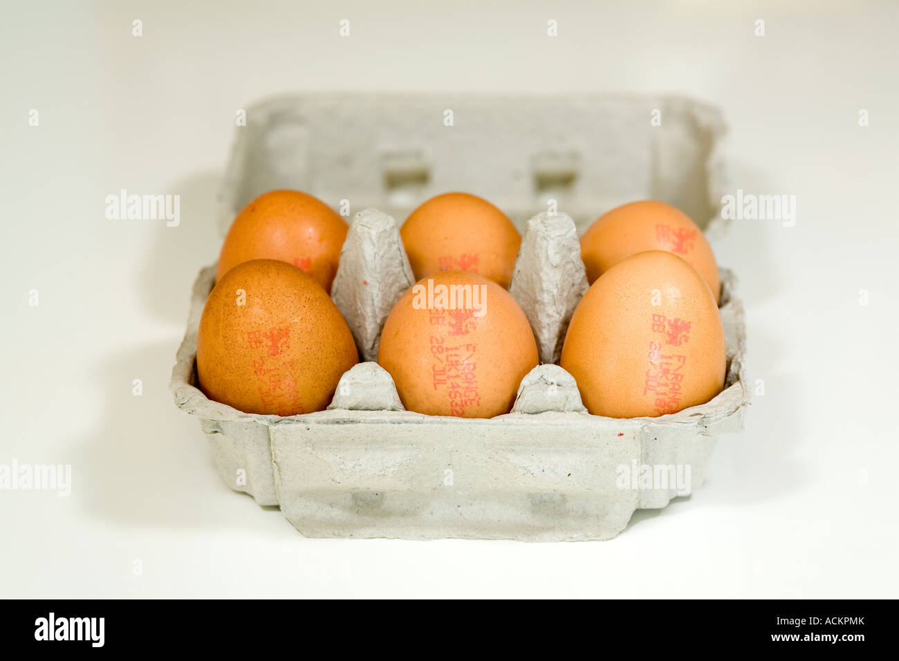 Eggs in box Stock Photo Alamy
