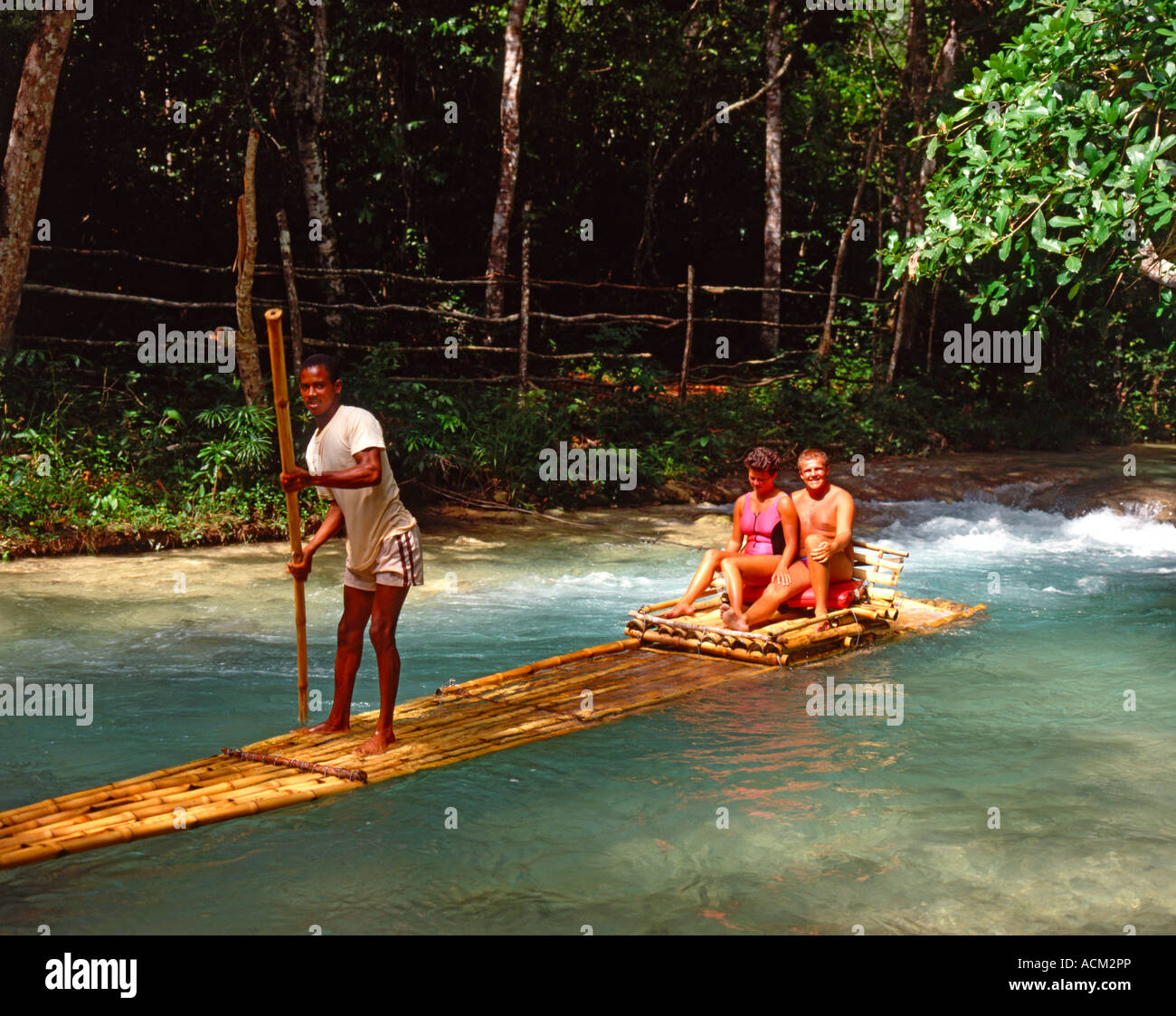 Rafting on the White River, Jamaica, West Indies Stock Photo Alamy