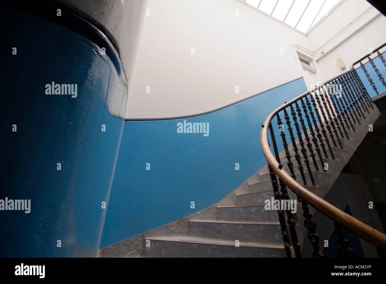 Edinburgh tenement stairwell Stock Photo Alamy