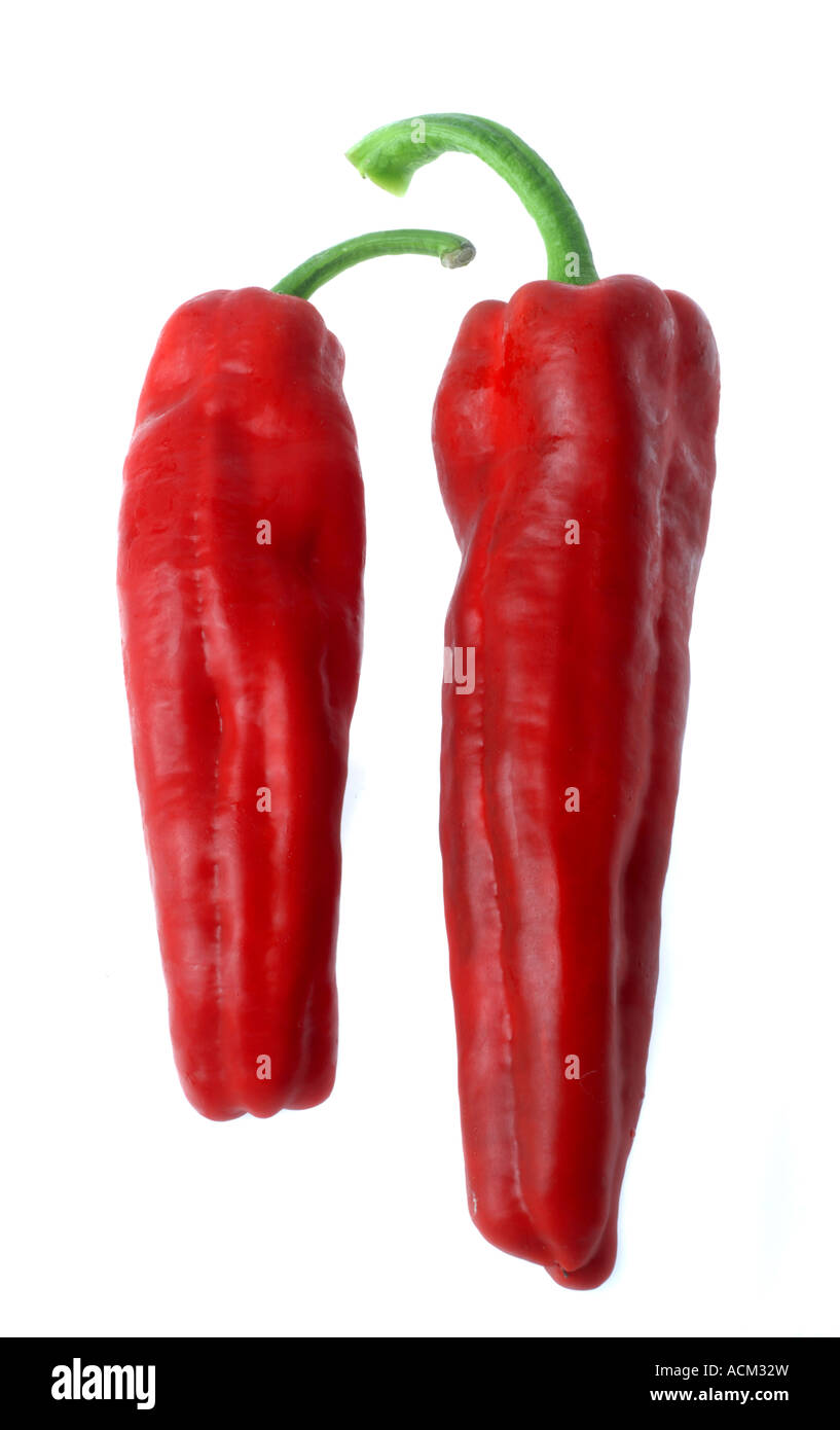 Pointed Red Peppers Stock Photo