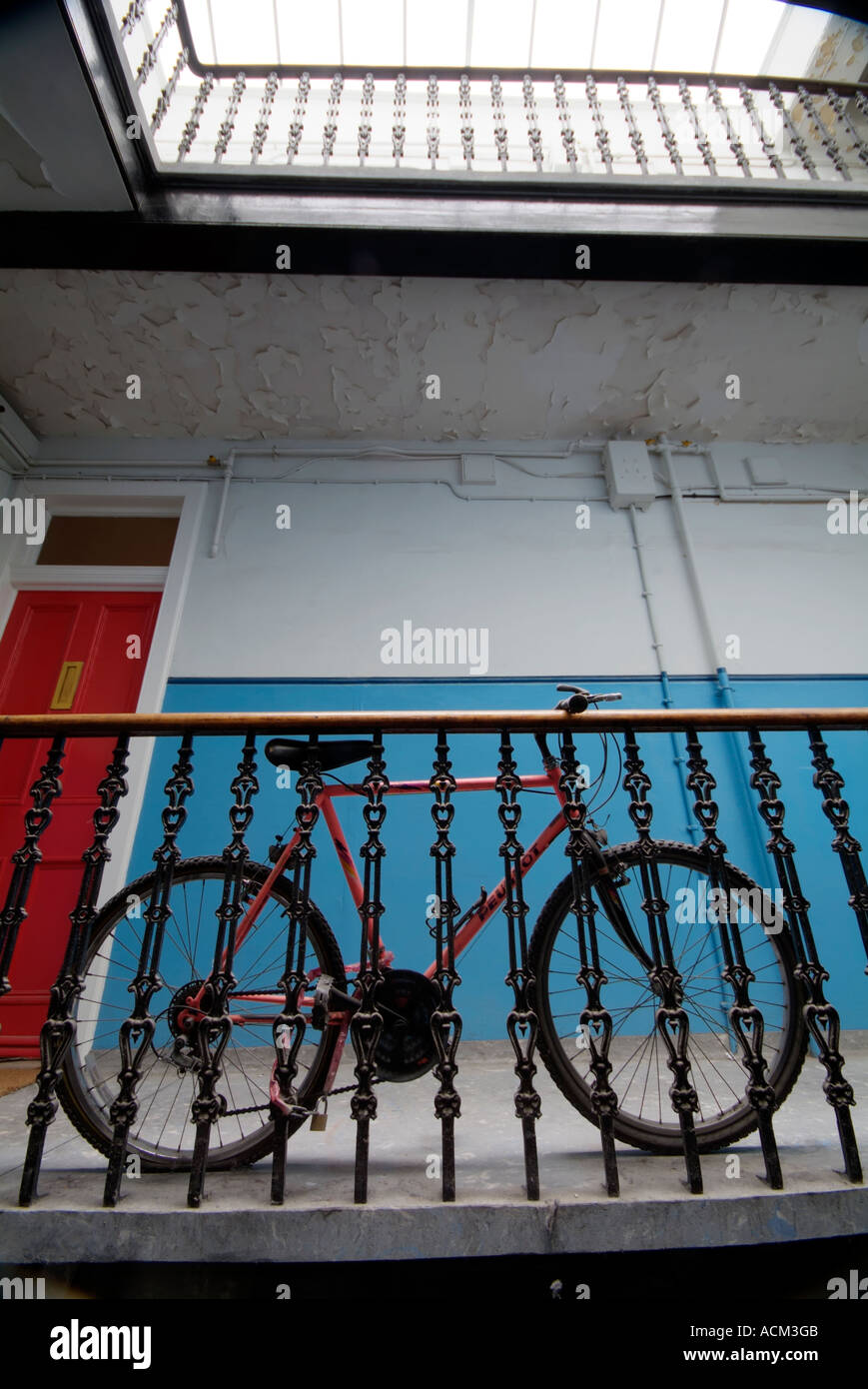 Edinburgh tenement stairwell Stock Photo Alamy