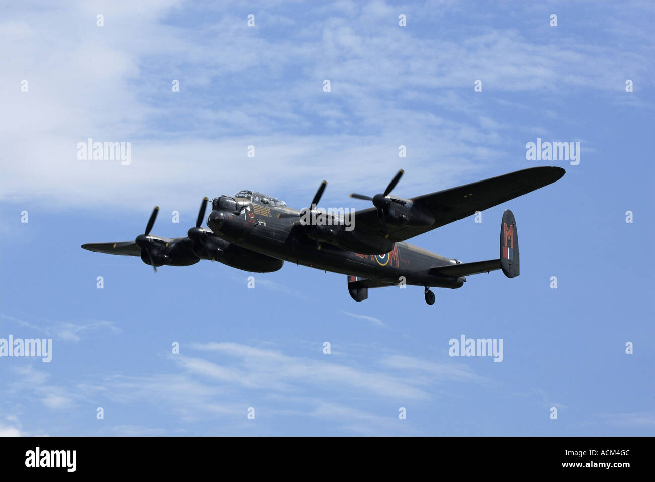 Avro Lancaster World War 2 bomber of the Battle of Britain memorial flight Stock Photo