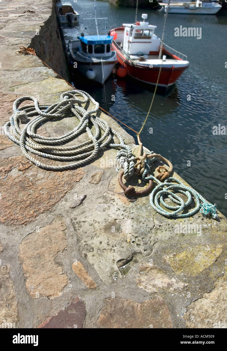 Crail Harbour Scottish Fishing Village East Neuk Fife Scotland UK with