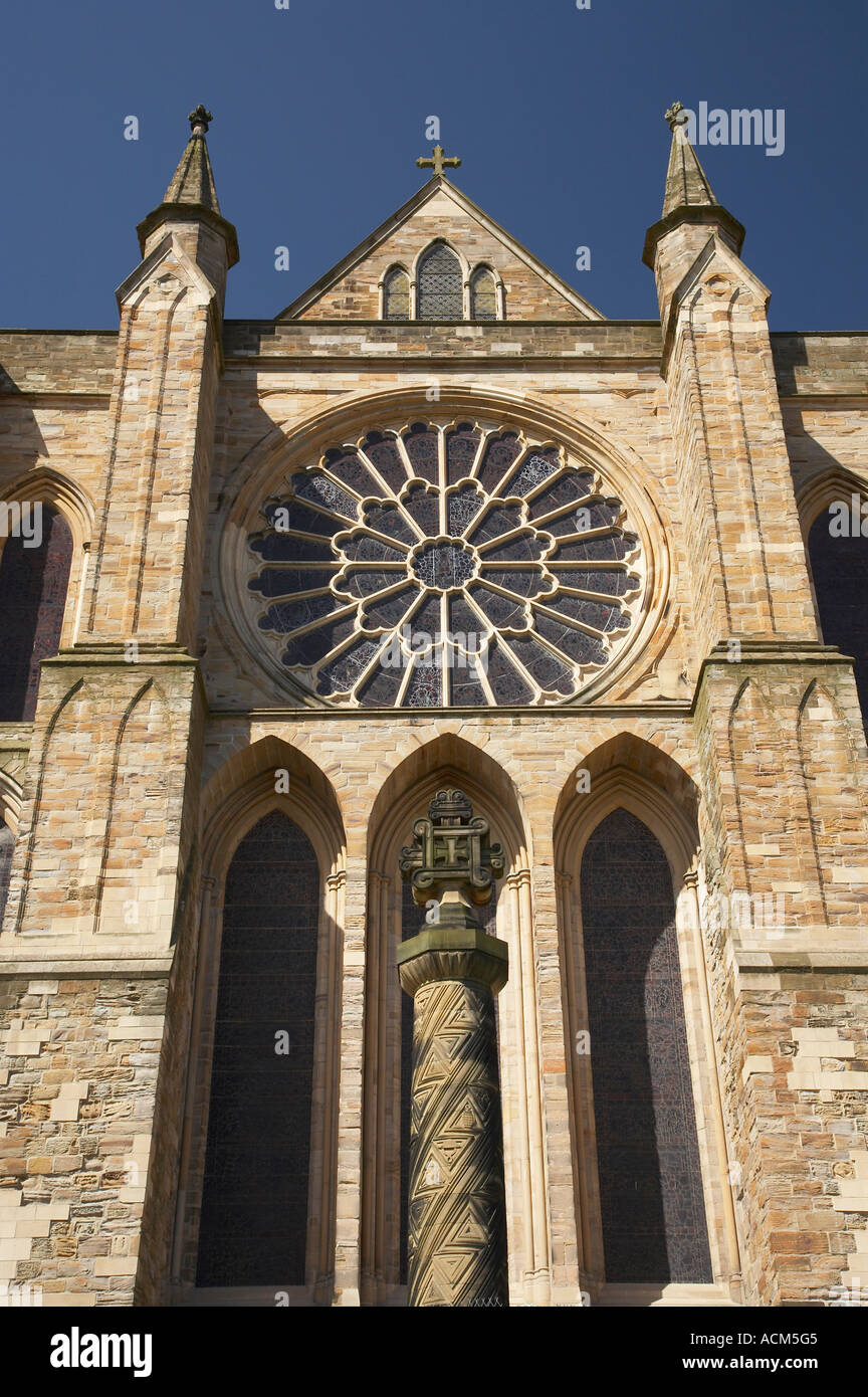 The Rose Window Durham Cathedral Durham City England Stock Photo Alamy