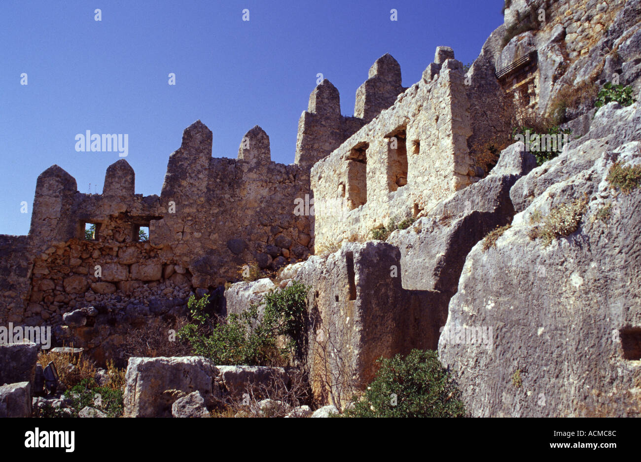 Simena Simena Castle Kekova Turkey Stock Photo - Alamy