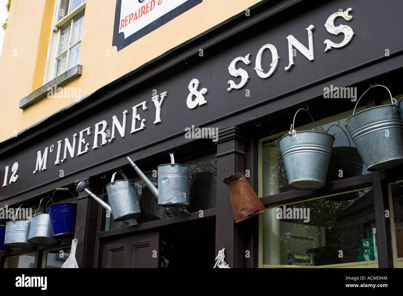 McInerney and Sons a 19th Century Hardware Store Ironmonger Bunratty Folk Park Co Clare Ireland Stock Photo