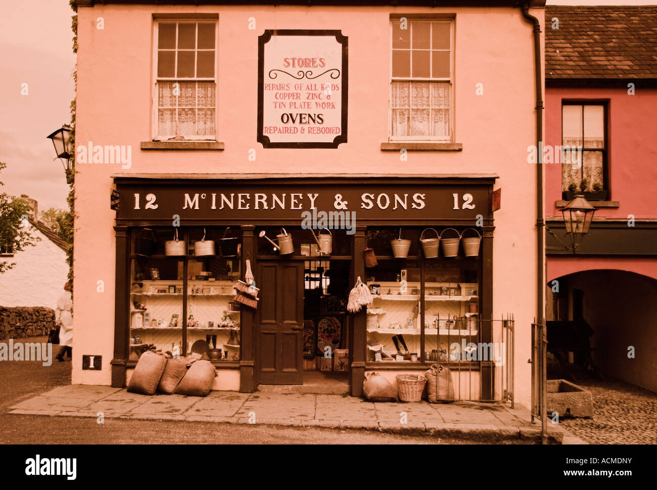 McInerney and Sons a 19th Century Hardware Store Ironmonger Bunratty Folk Park Co Clare Ireland Stock Photo