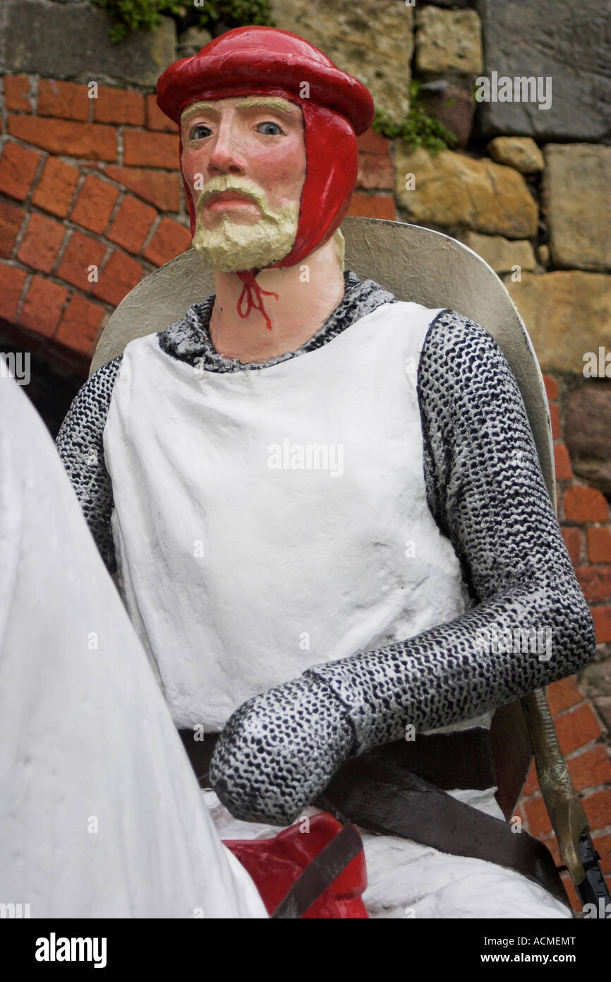 Medieval knight on a horse fortress hi-res stock photography and images ...