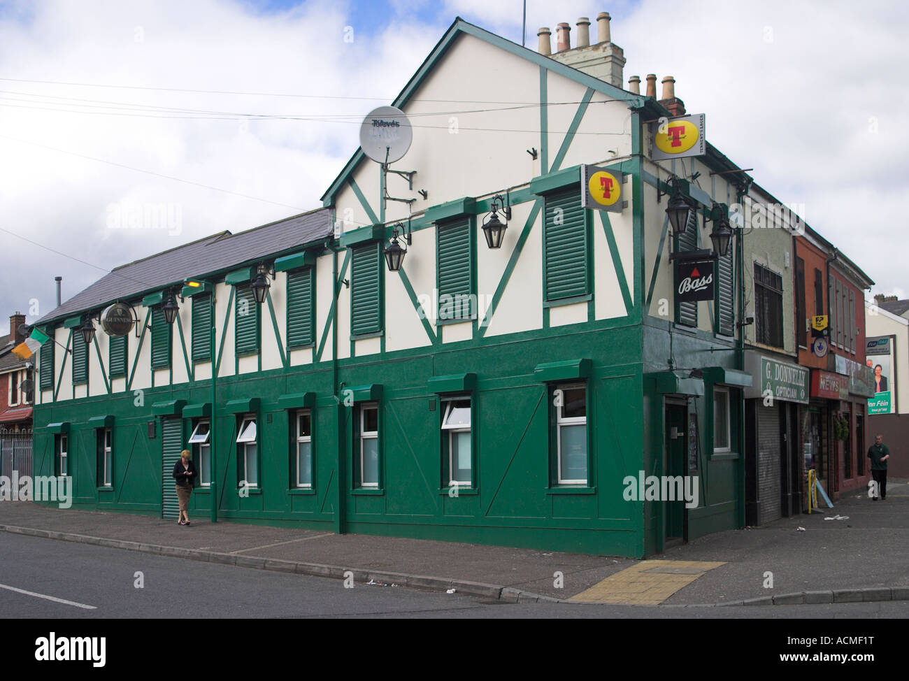 The Celtic Bar Pub on the republican Falls Road Belfast Country Antrim