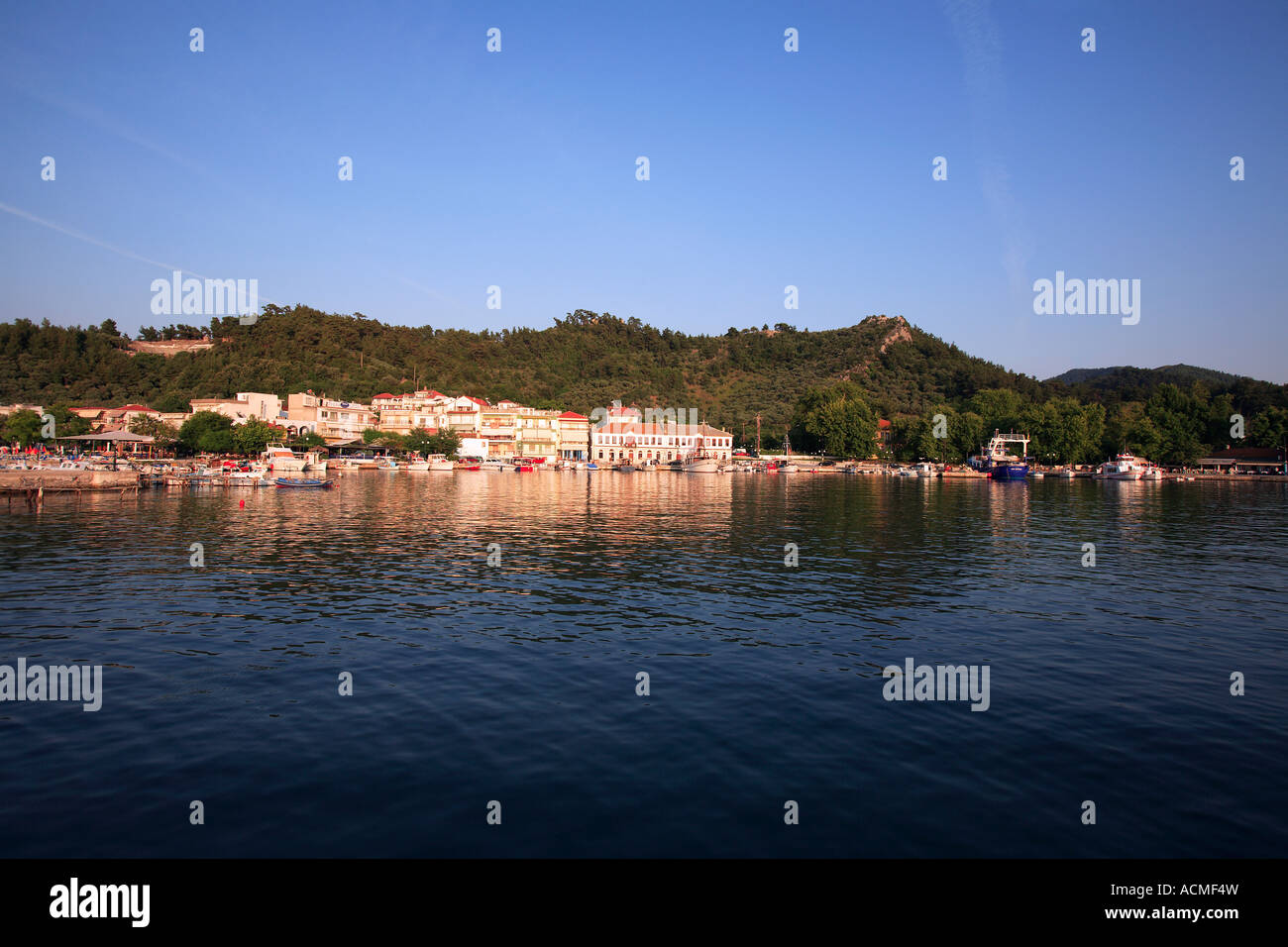 GREECE NORTH EAST AEGEAN ISLANDS THASSOS THE OLD HARBOUR IN THASSOS ...